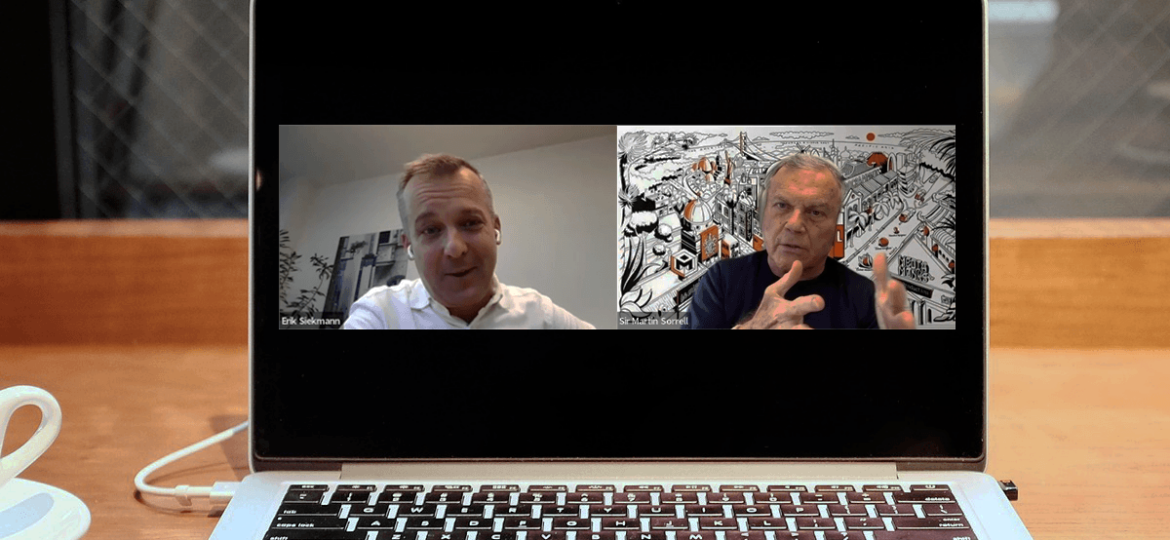 Sir Martin Sorrell und Erik Siekmann im Marketing Transformation Podcast