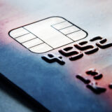 Closeup of credit cards